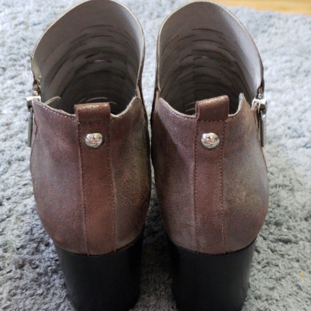 Donald J. Pliner Metallic Taupe Ankle Booties - Picture 3 of 4